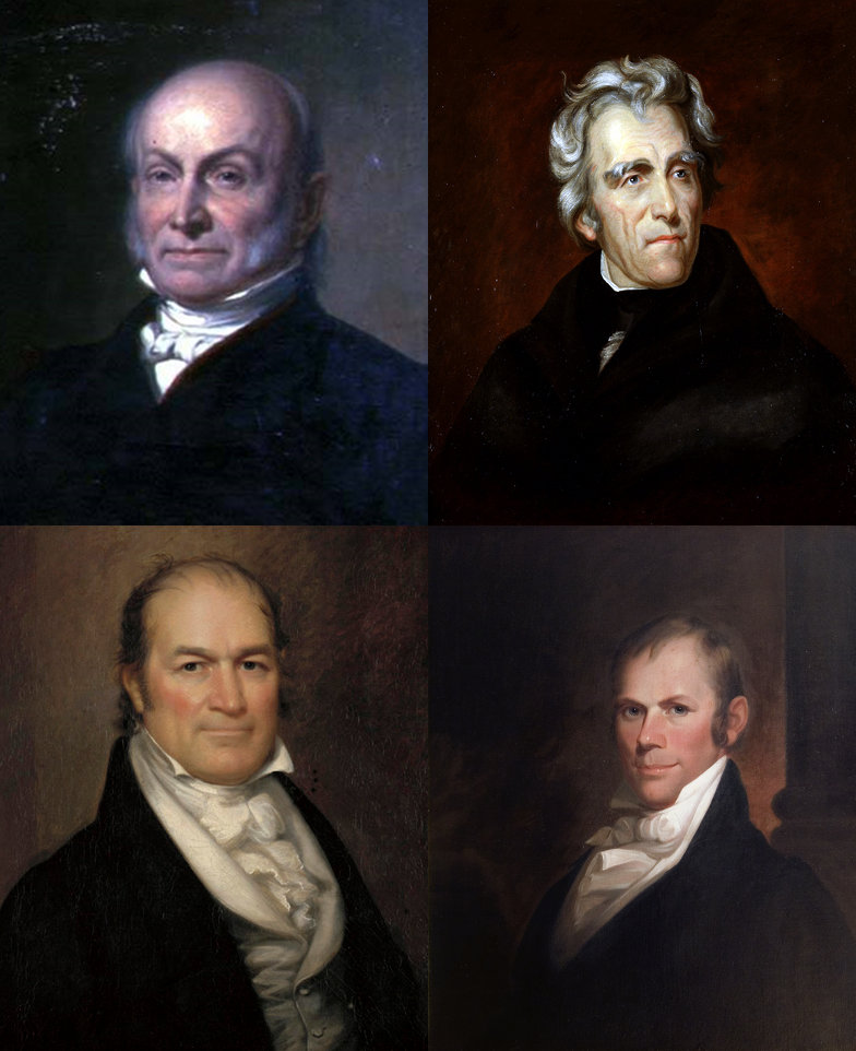 Candidates in the 1824 presidential election.