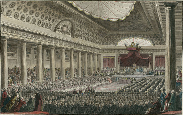 Opening of the meeting of the Estates-General in 1789.