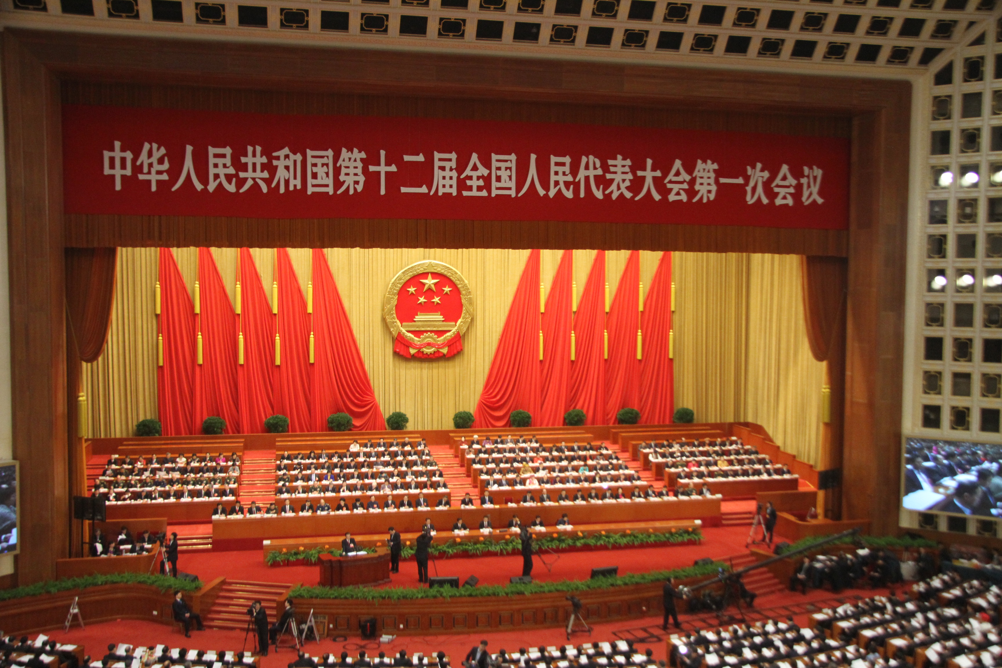 Meeting of the National People's Congress in 2013.