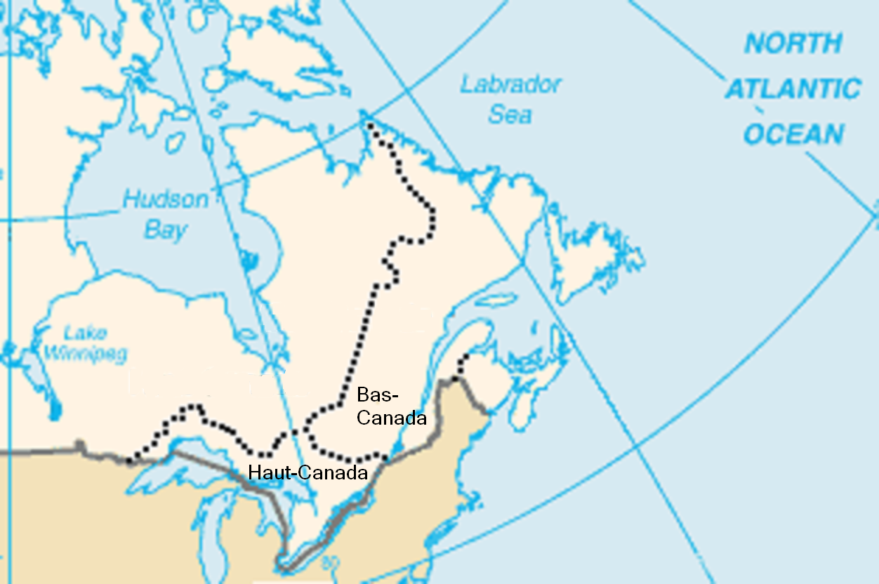 Division of Québec in 1791