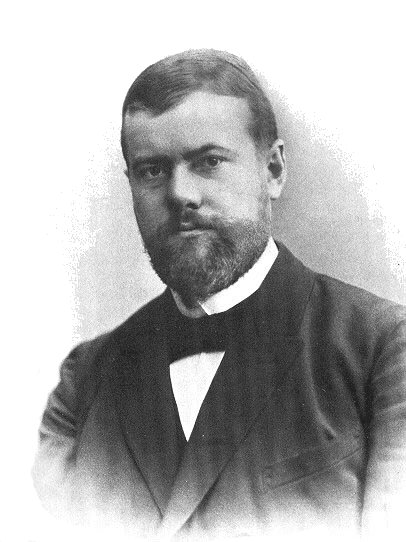 Photograph of sociologist Max Weber.