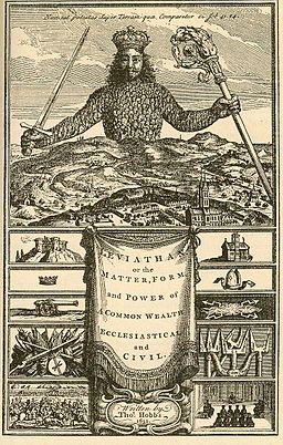 The Cover of a 1750 edition of The Leviathan.