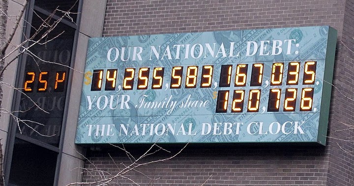 US National Debt Clock in 2011.